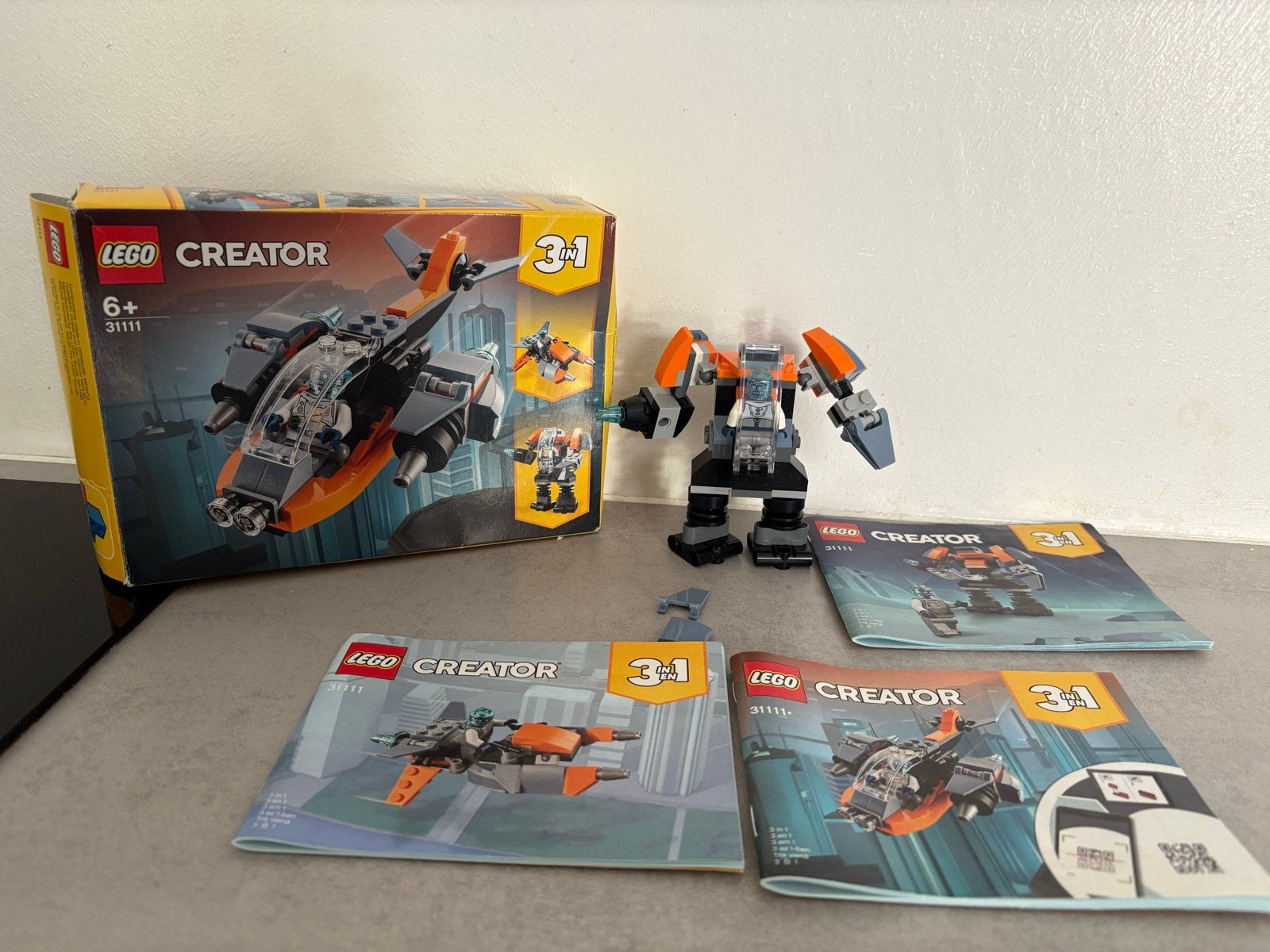 Lego Creator 31111 3-in-1 Cyber Drone, Lego, Ophalen of Verzenden, Zo goed als nieuw, Compleet