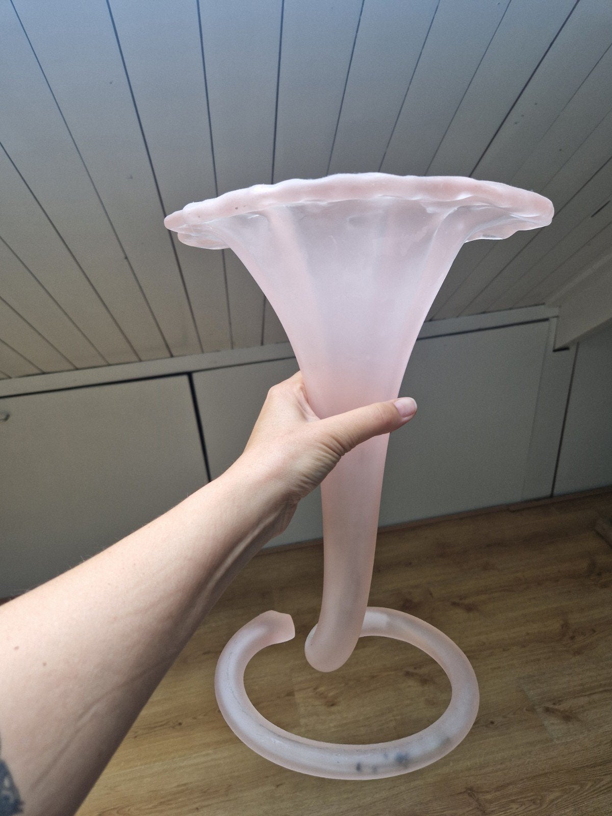 Murano glazen kelkvaas, Ophalen