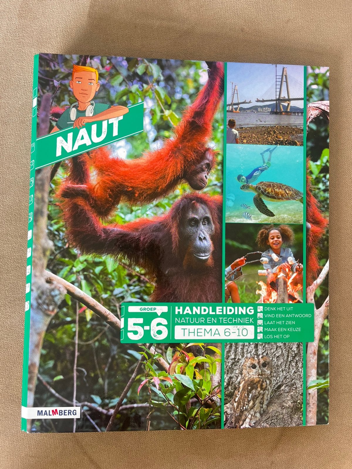 Naut, groep 5-6, handleiding natuur en techniek thema 6-10, Boeken, Ophalen of Verzenden, Zo goed als nieuw, N. van Beusekom, Nederlands