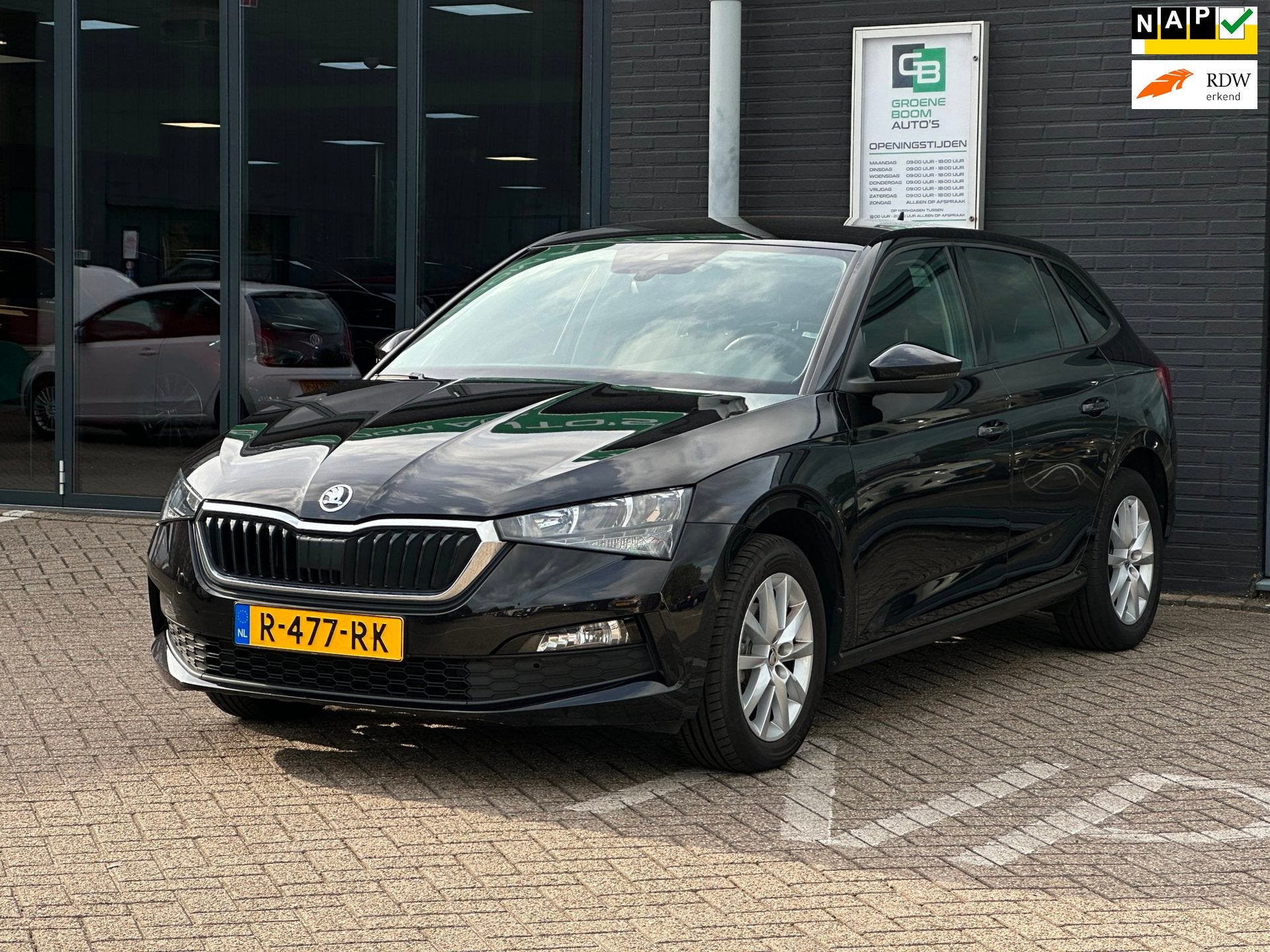 Skoda Scala 1.0 TSI Ambition/1STE EIG/APP-CONNECT/PDC/AIRCO/, Dealer onderhouden, Gebruikt, Euro 6, 610 kg