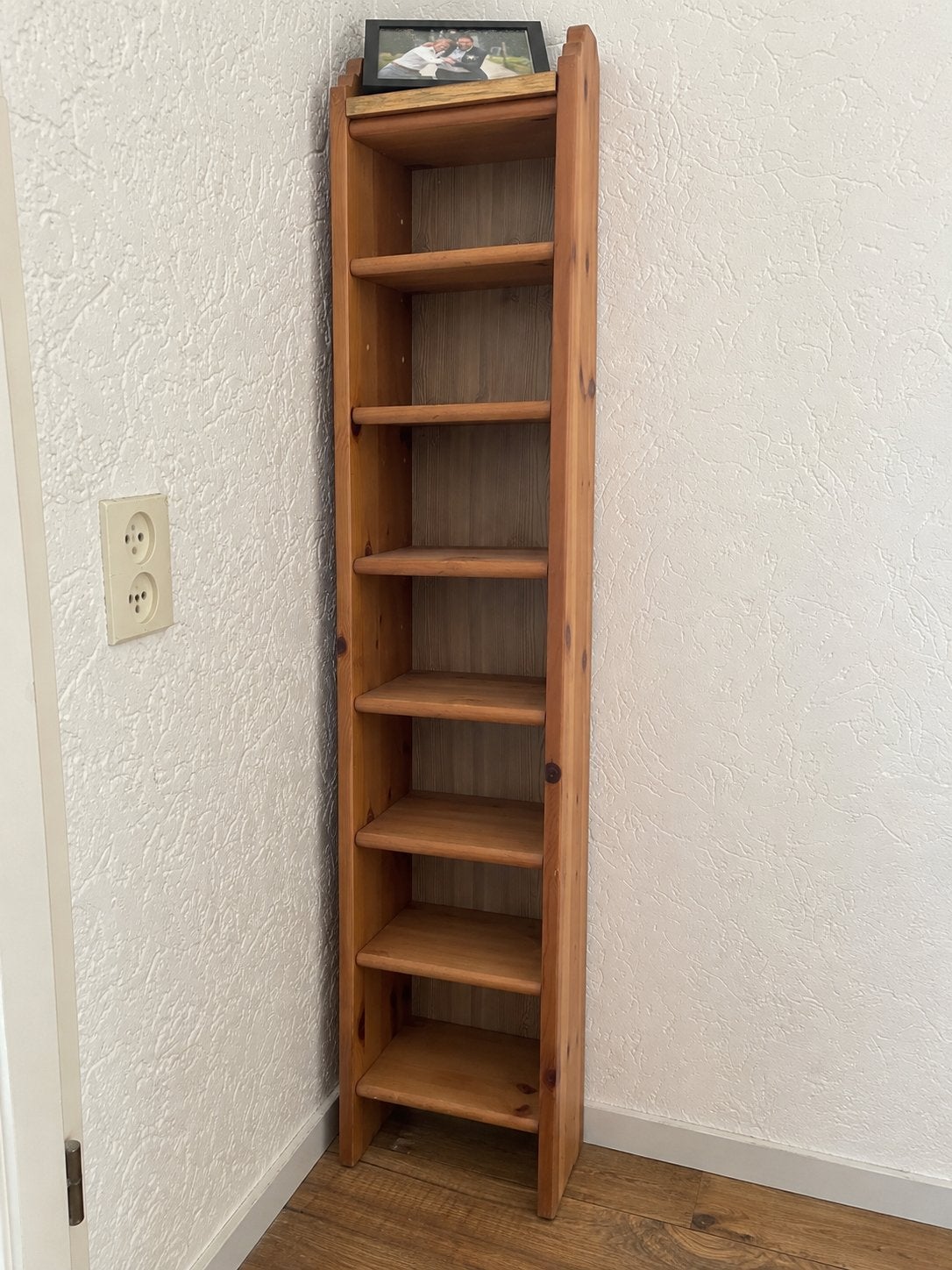 Houten Glazen-, Boekenrek / CD-rek - Zo goed als nieuw, Huis en Inrichting, Met plank(en), Minder dan 50 cm, 200 cm of meer, Ophalen of Verzenden
