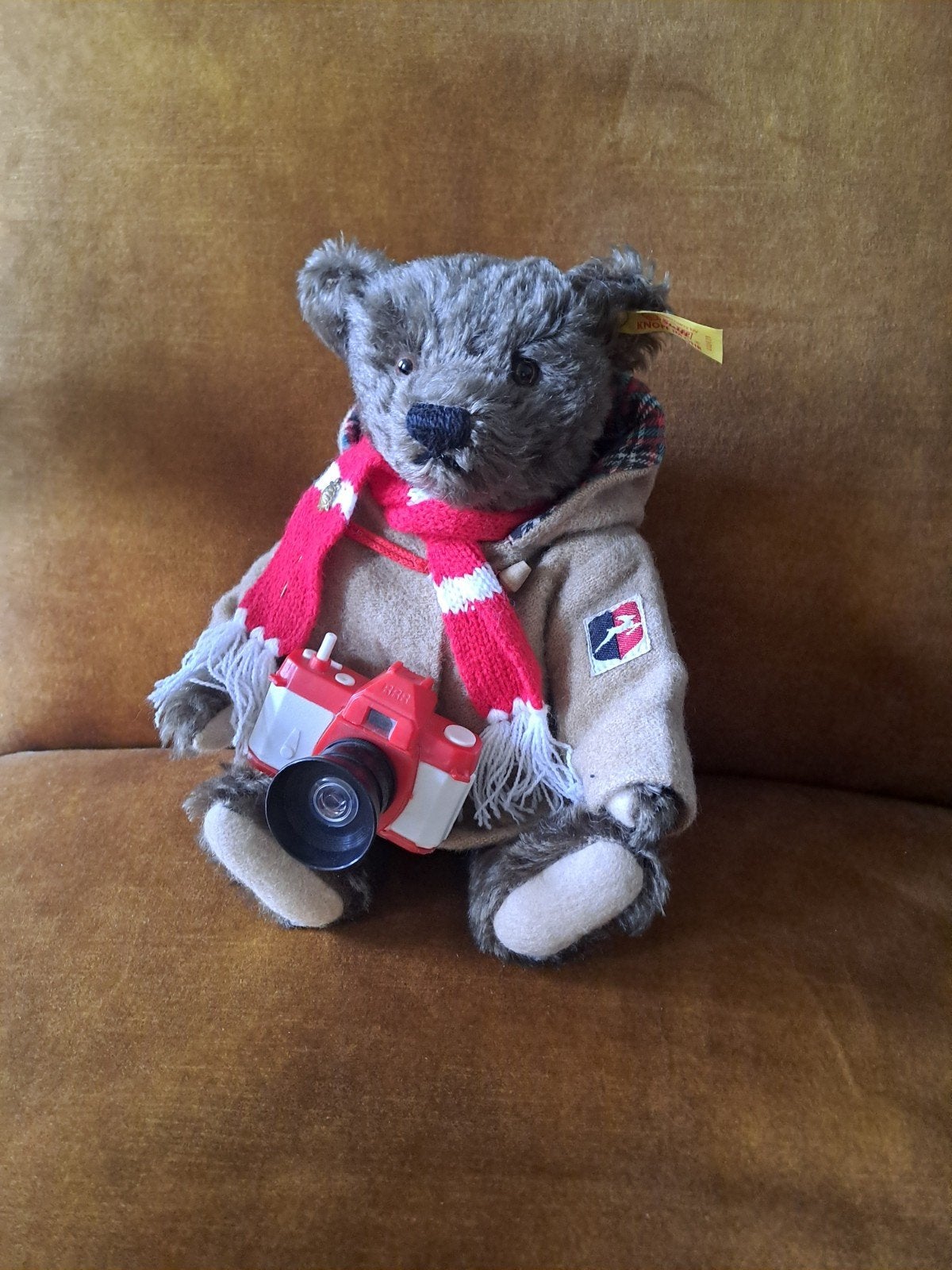 Steiff Classic Teddybeer 1920 (EAN 000829) met accessoires, Verzenden, Zo goed als nieuw, Stoffen beer, Steiff