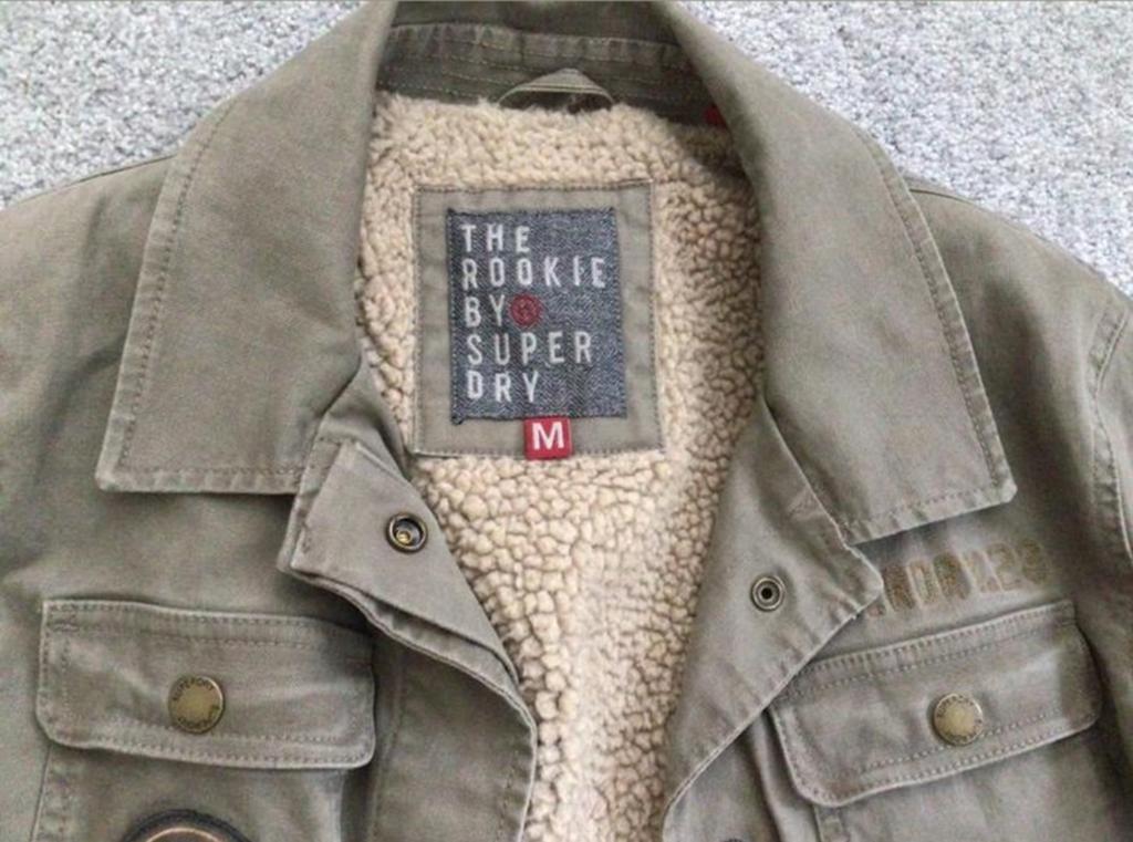 Superdry tussenjas met stoere tijger op de rug – maat M, Ophalen, Gebruikt, Jongen, Jas