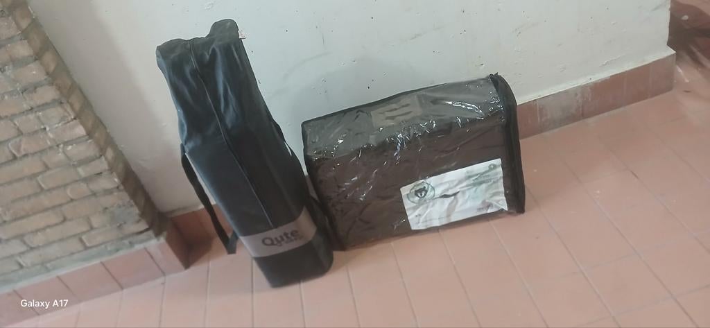 Campingbedje Qute Q-sleep Wolf reismatras - Nieuwstaat, Ophalen of Verzenden, Zo goed als nieuw, Minder dan 140 cm, Matras