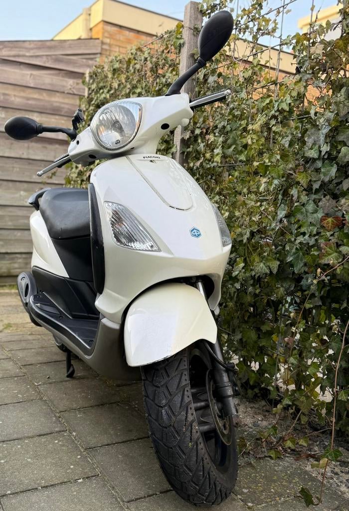 Piaggio Fly Scooter - Wit, Ophalen, Gebruikt, Maximaal 45 km/u, Fly