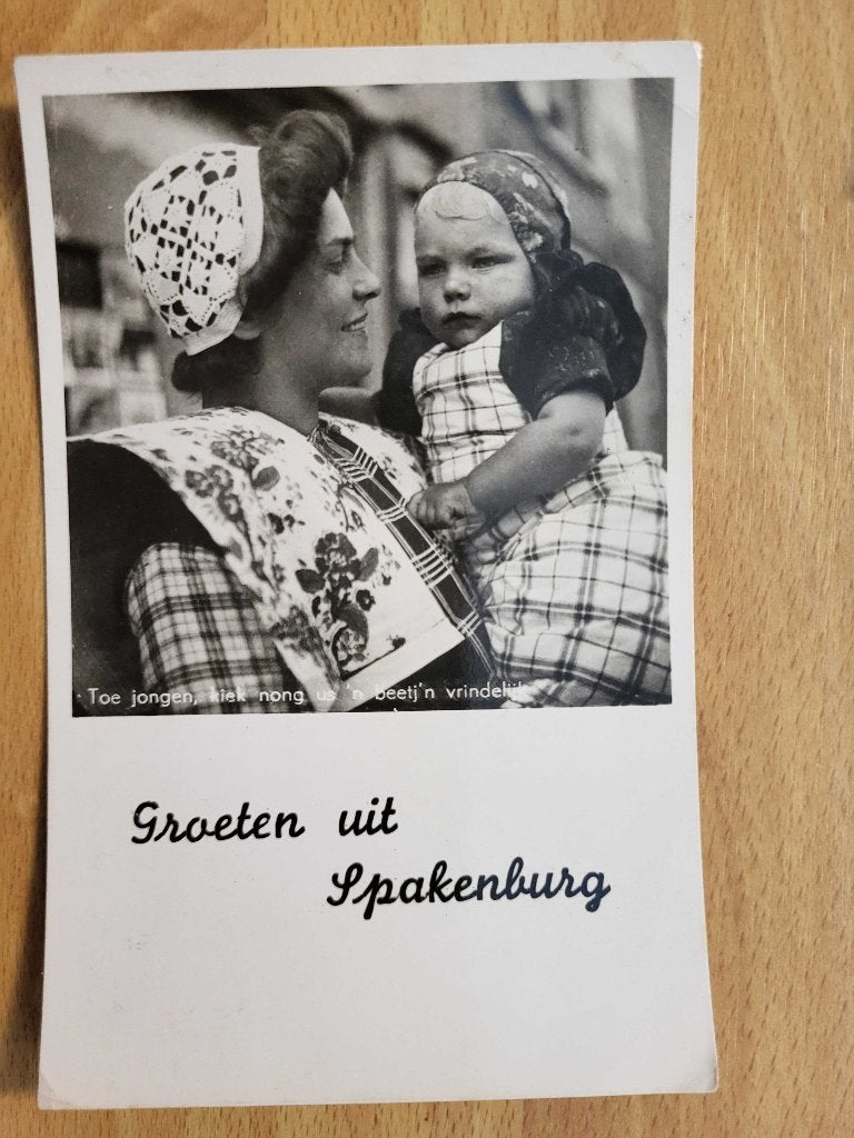 Bunschoten Spakenburg Moeder kind Klederdracht Folklore, Verzamelen, Ansichtkaarten | Nederland, Utrecht, Voor 1920, Ophalen of Verzenden