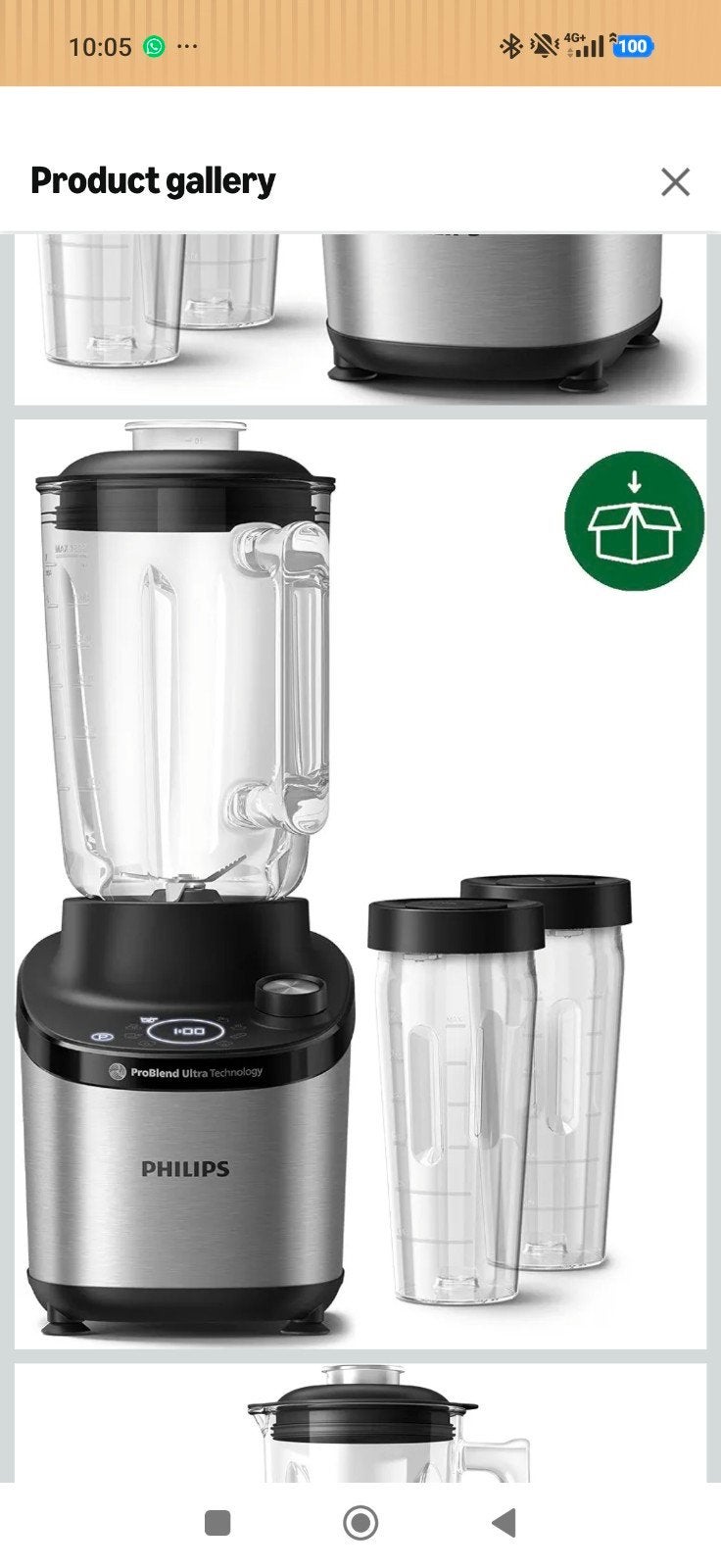 Philips 7000 serie blender 1500W, Ophalen, Zo goed als nieuw, Blender