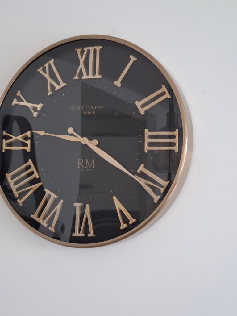 riviera maison klok, Huis en Inrichting, Woonaccessoires | Klokken, Ophalen of Verzenden, Zo goed als nieuw, Wandklok