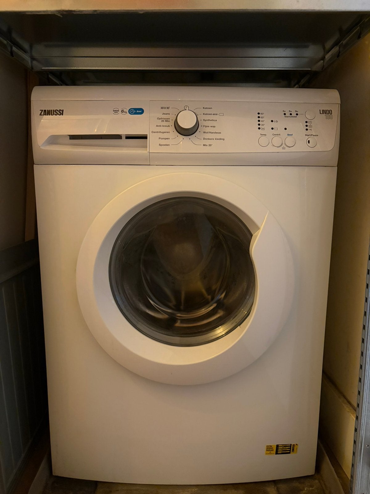 Zanussi Lindo 100 Wasmachine - 6KG, Witgoed en Apparatuur, Ophalen, Gebruikt, 85 tot 90 cm, 1200 tot 1600 toeren