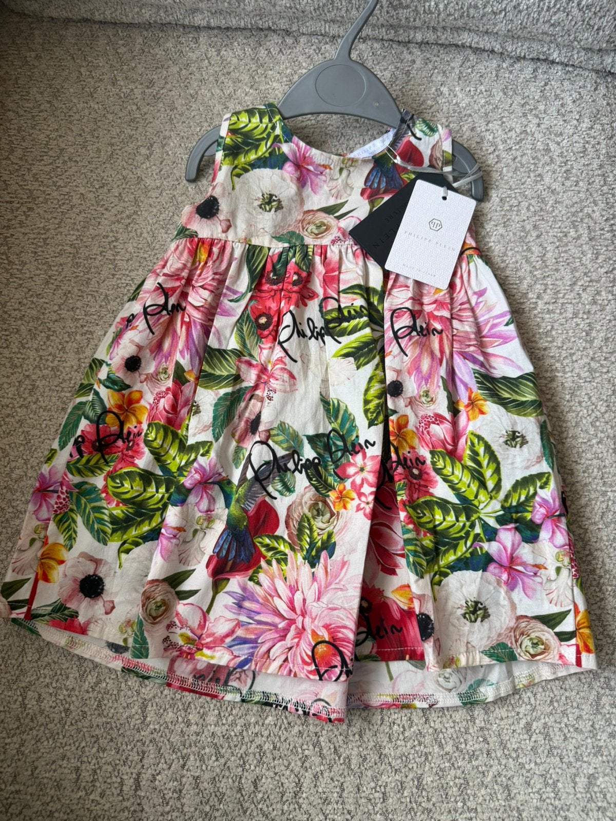 Nieuw Philipp Plein Bloemen Jurk 12-18 Maanden, Ophalen of Verzenden, Zo goed als nieuw, Meisje, Jurkje of Rokje