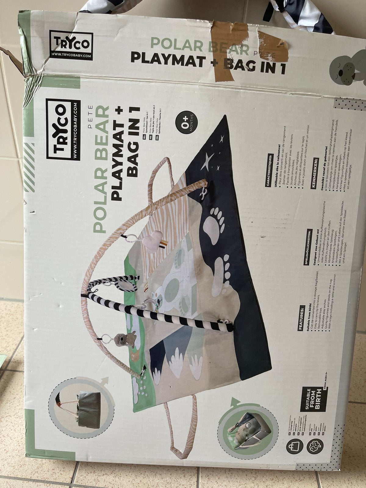 Tryco Polar Bear Speelkleed met Speelbogen en Tas, Ophalen of Verzenden, Zo goed als nieuw