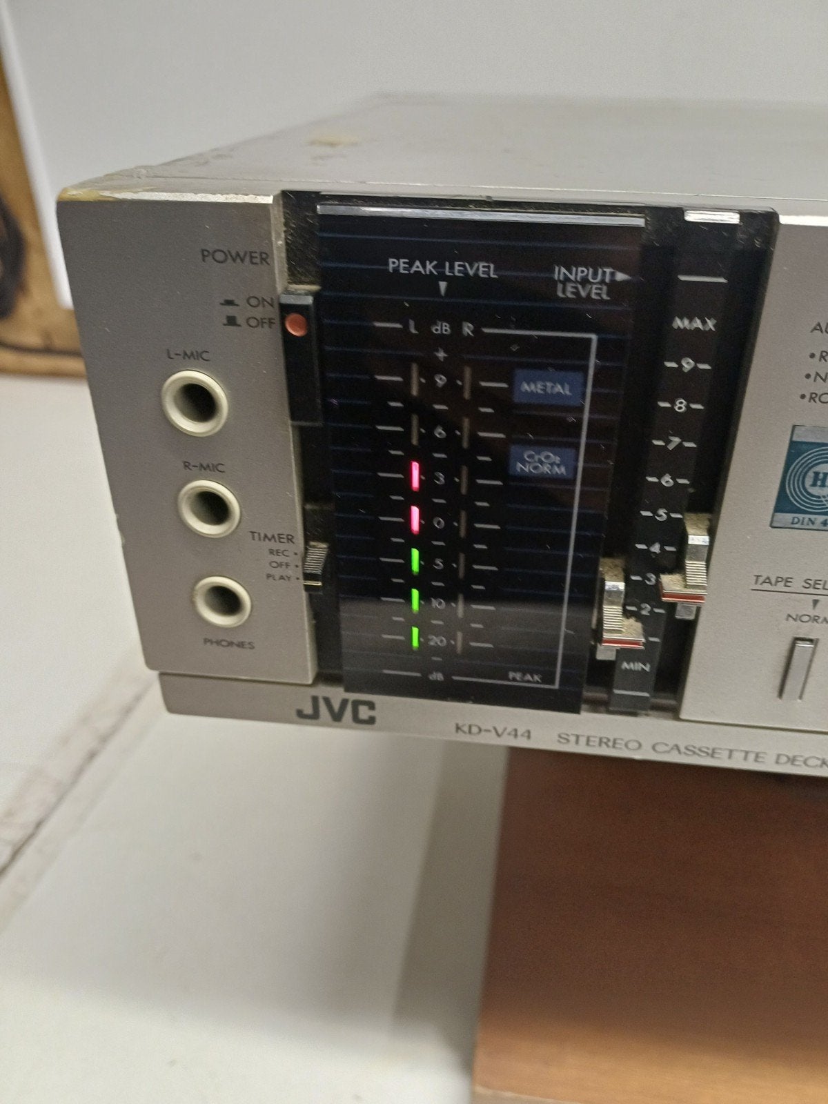 JVC KD-V44 Stereo Cassettedeck uit de jaren '80 - Werkt!, Ophalen of Verzenden, Enkel, JVC, Tiptoetsen