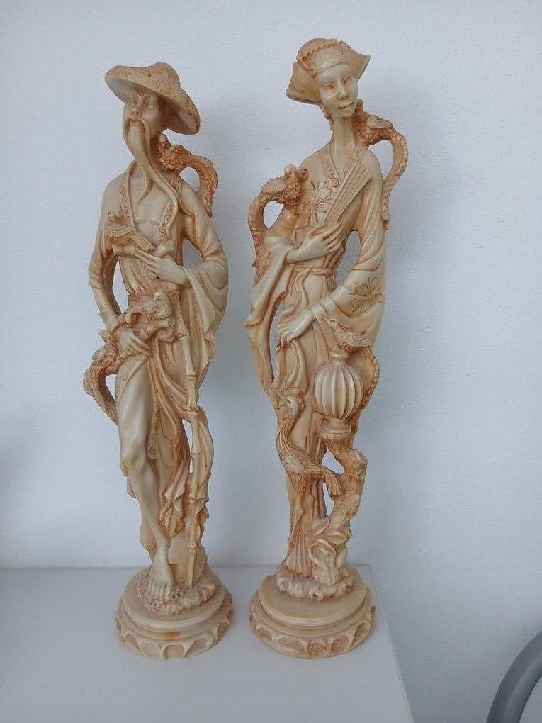 Chinese Beelden Vintage, Ophalen of Verzenden, Zo goed als nieuw, Mens