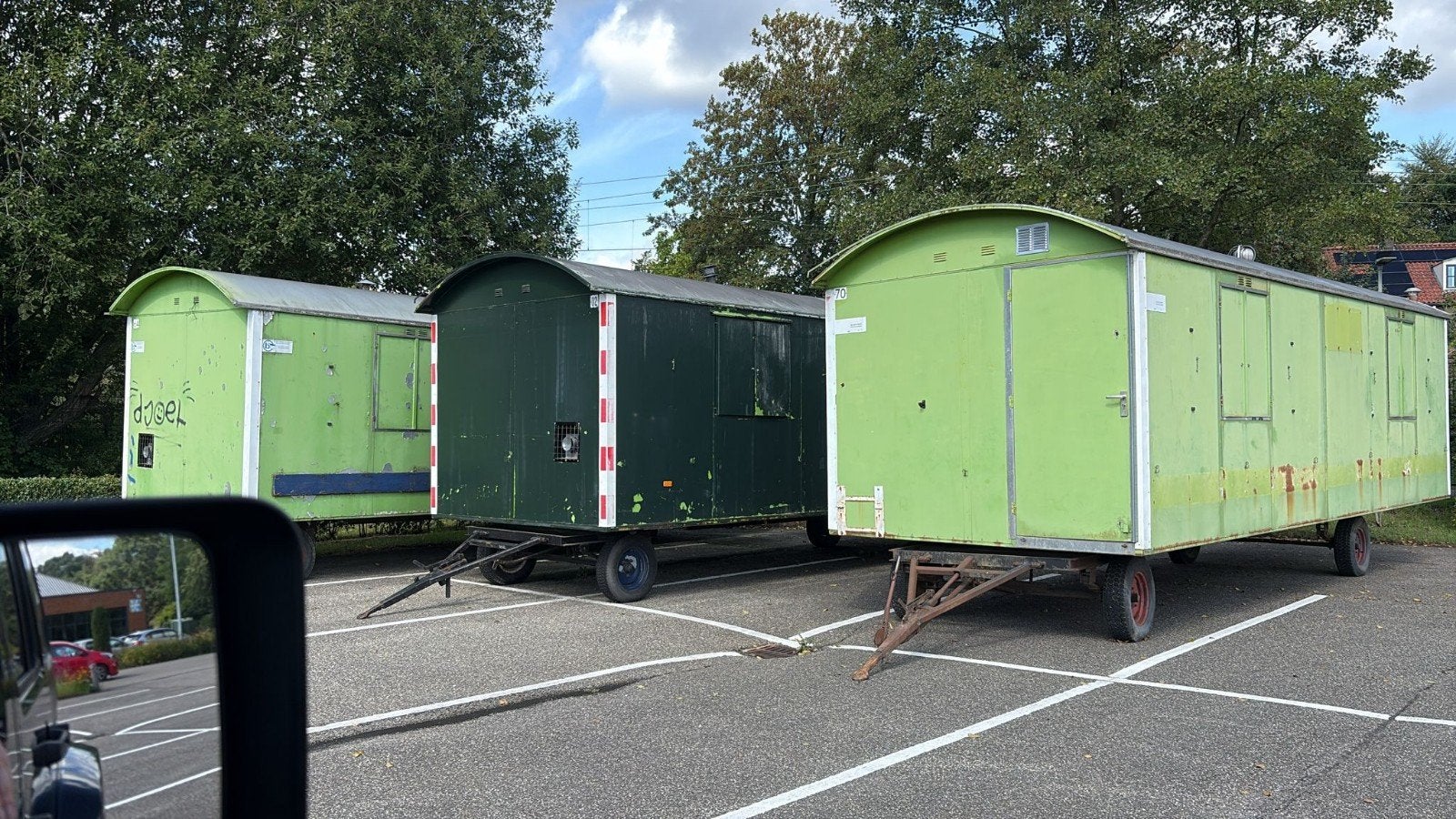 Keetwagen/schaftwagen. Tiny house, Ophalen