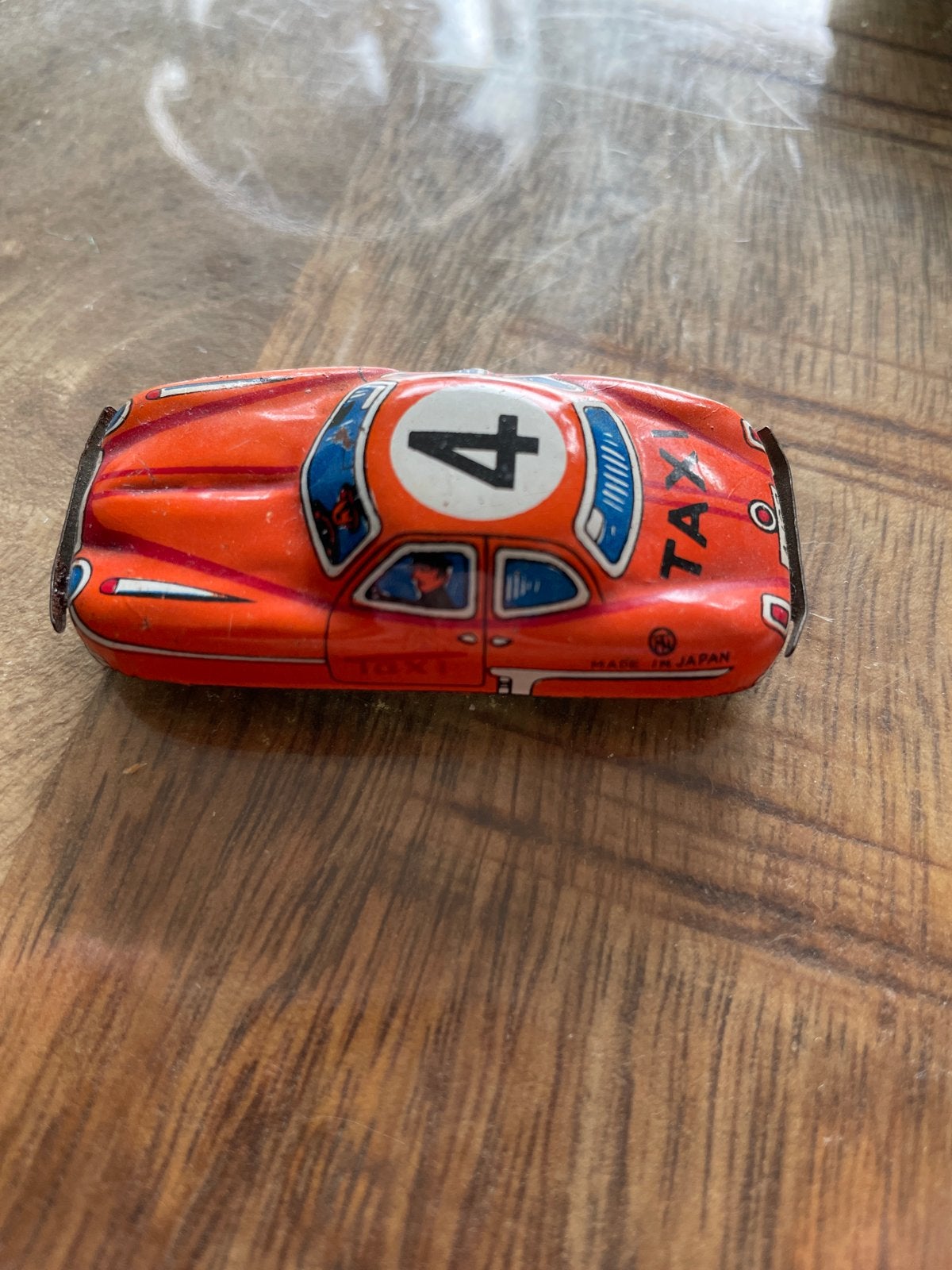 Vintage blikken speelgoedauto - Made in Japan, Ophalen of Verzenden