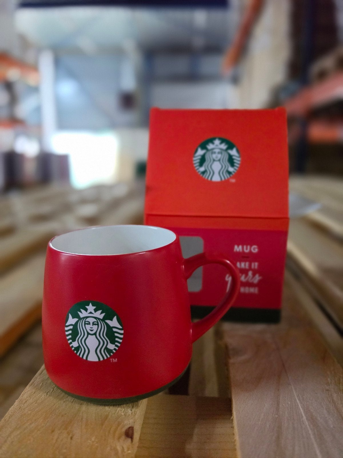 Starbucks 'Make It Yours At Home' Rode Mok - 10 Beschikbaar, Keramiek, Nieuw, Starbucks, Modern