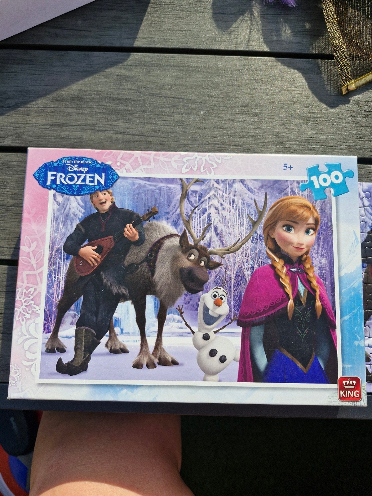 Disney Frozen puzzel 100 stukjes - compleet, Ophalen of Verzenden, Meer dan 50 stukjes, Zo goed als nieuw, 6 jaar of ouder