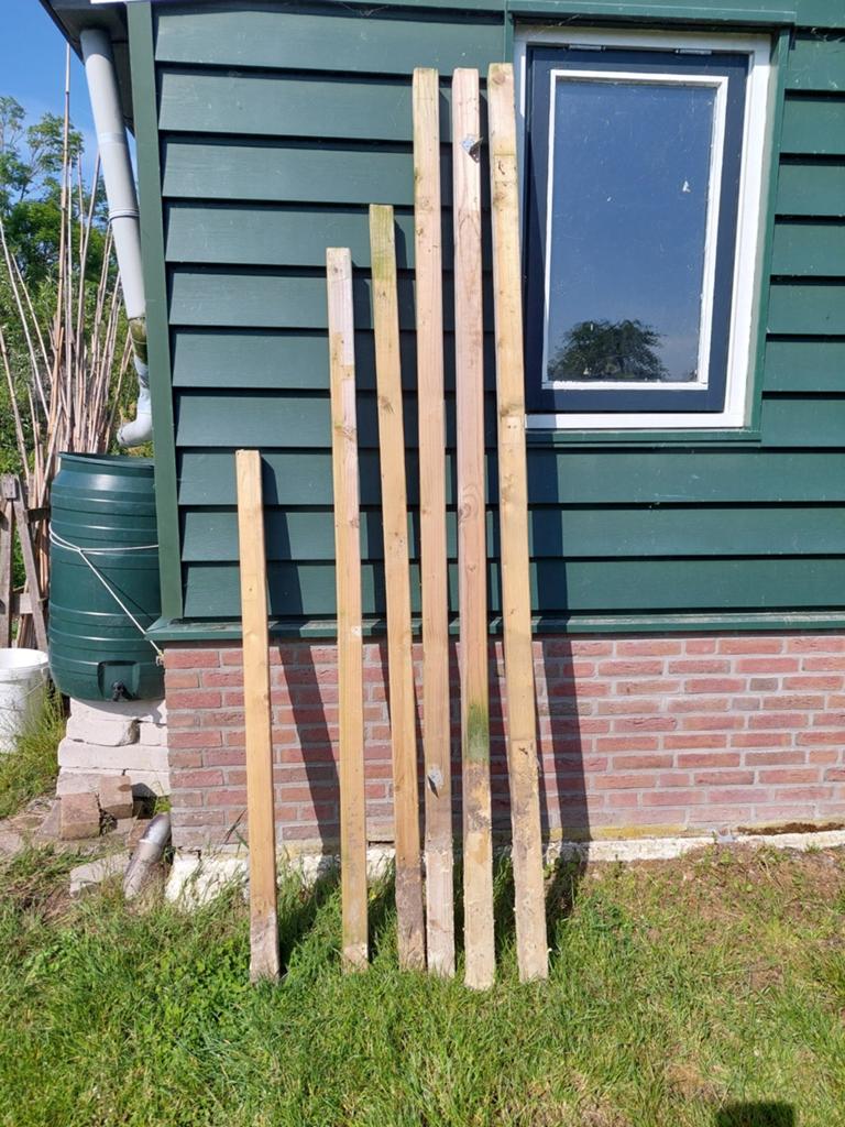 Palen, Tuin en Terras, Palen, Balken en Planken, Ophalen of Verzenden, Minder dan 180 cm, Palen