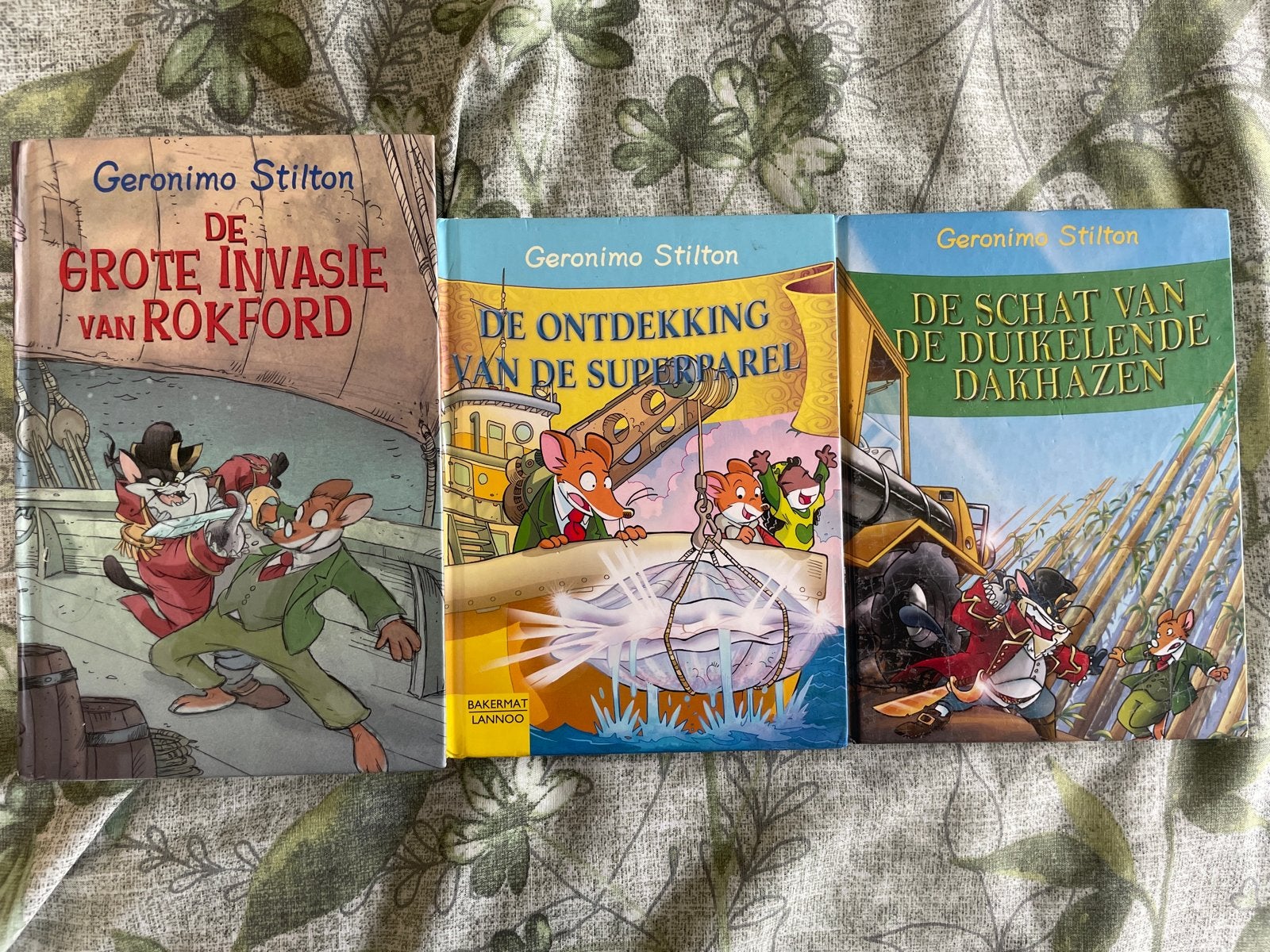 Geronimo Stilton boeken: De Grote Invasie, Ontdekking, Schat, Ophalen, Gelezen, Fictie algemeen