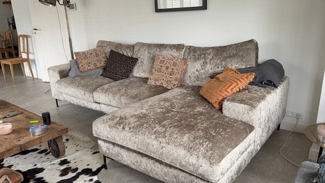 Loungebank, Huis en Inrichting, Banken | Bankstellen, Ophalen, 250 tot 300 cm, 75 tot 100 cm, Zo goed als nieuw
