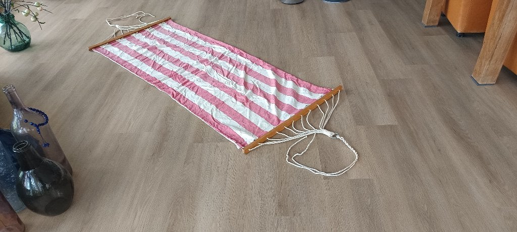 KATOENEN HANGMAT (200x80)  10 euro, Opvouwbaar, Ophalen of Verzenden, Zo goed als nieuw, Eenpersoons