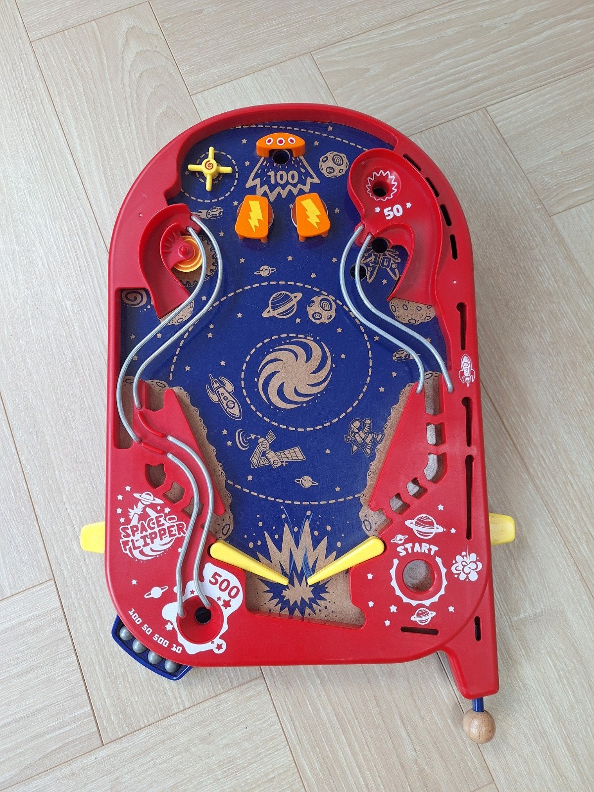 Flipperkast van hout met kunststof, Ophalen, Gebruikt