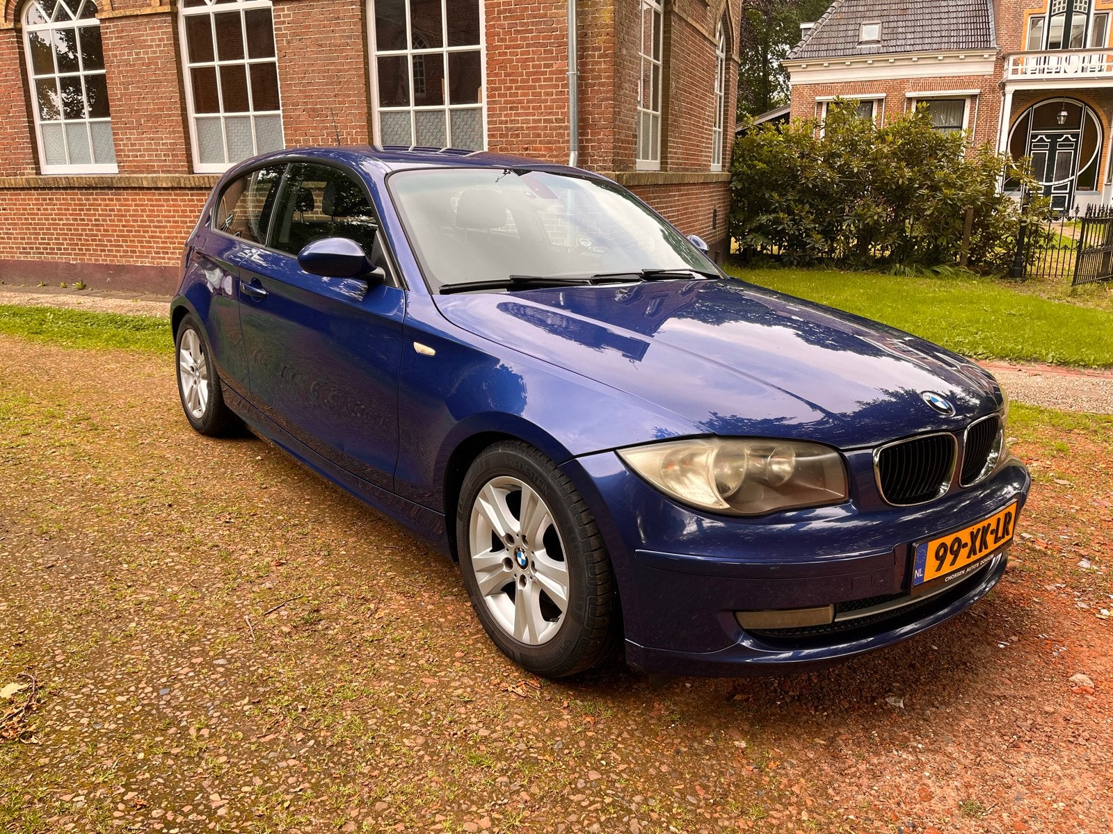 Goed onderhouden BMW 1-Serie 2.0 118I 3DR 2007 Blauw, Auto's, BMW, 1-Serie, Achterwielaandrijving, 1995 cc, Blauw