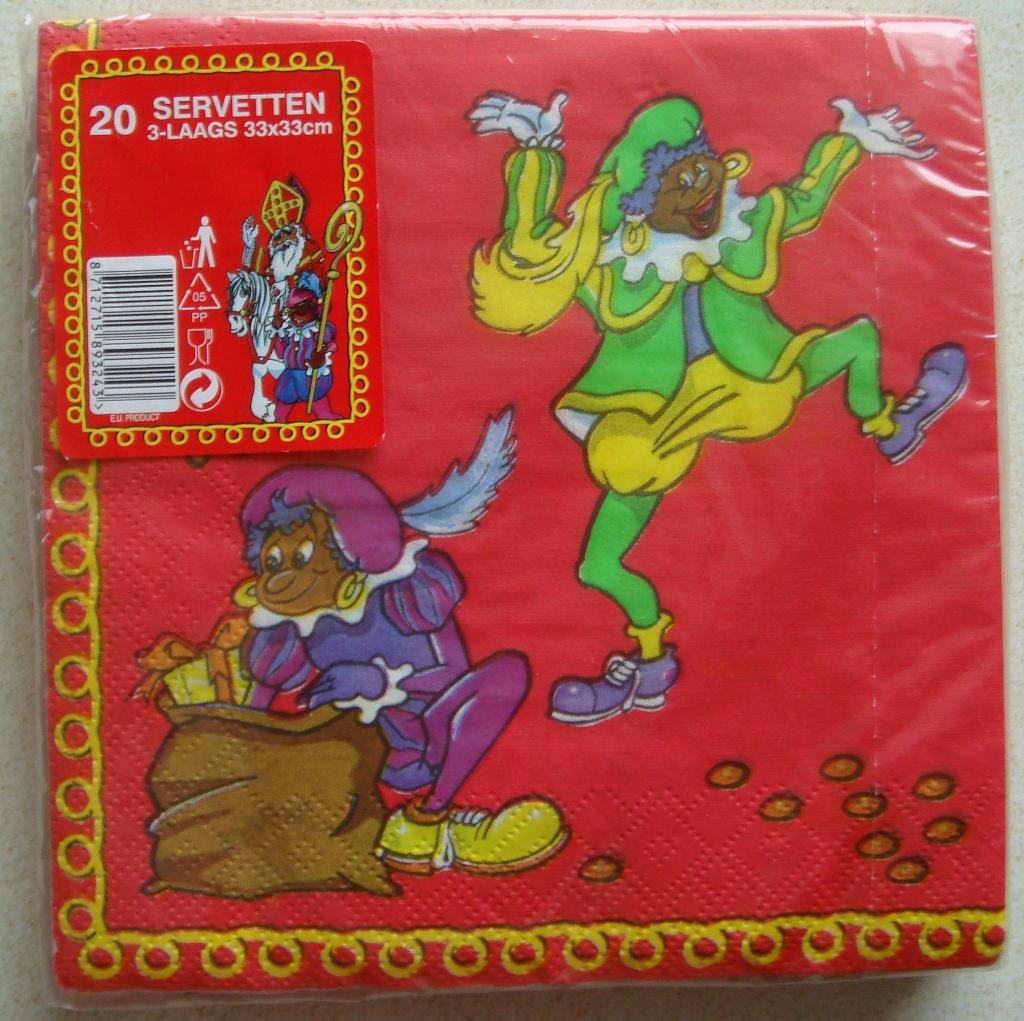 nog dicht pakje servetten met sint en Piet € 3,50, Diversen, Sinterklaas, Ophalen of Verzenden, Nieuw
