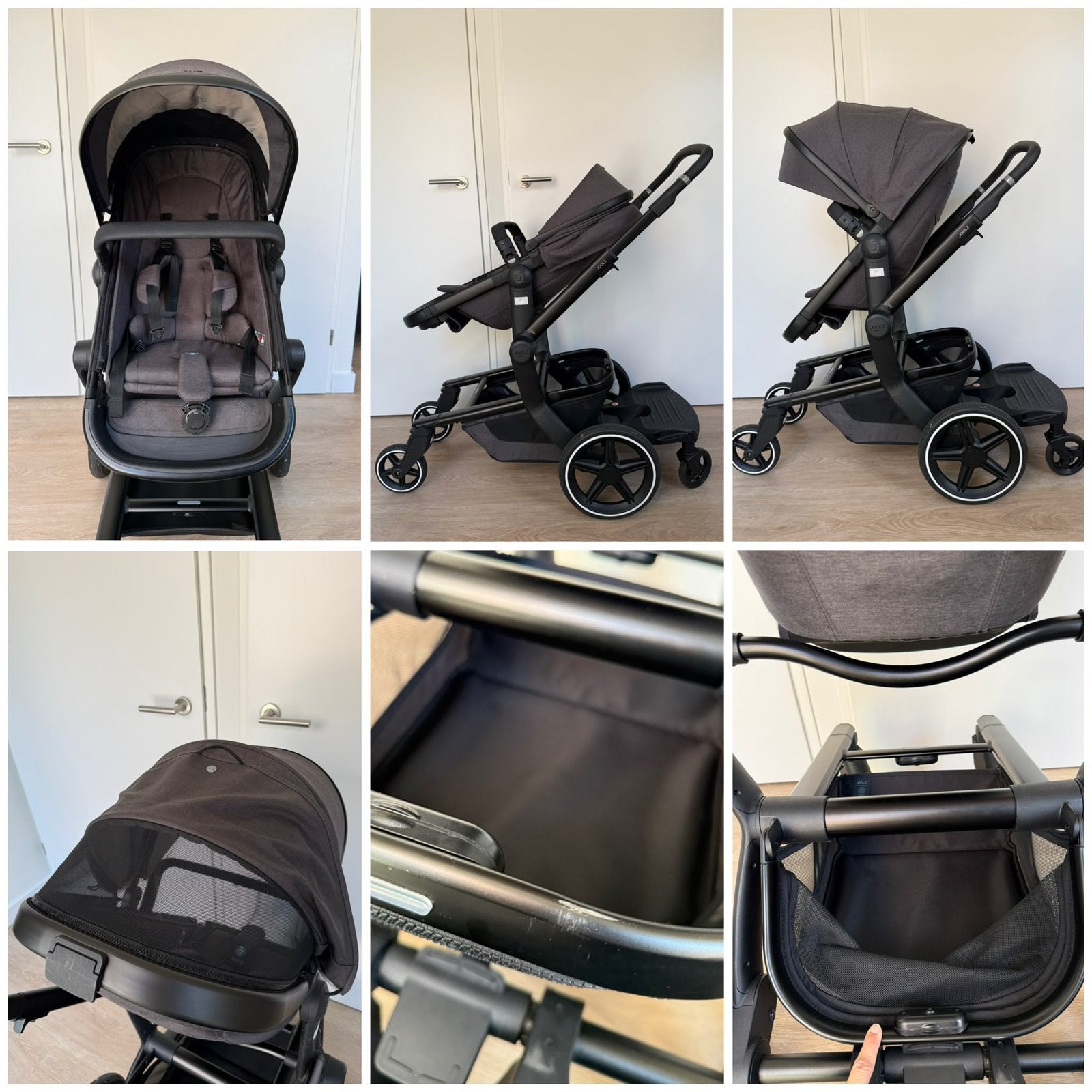 Joolz Day+ kinderwagen met reiswieg en accessoires, Overige merken, Gebruikt, Ophalen of Verzenden, Combiwagen