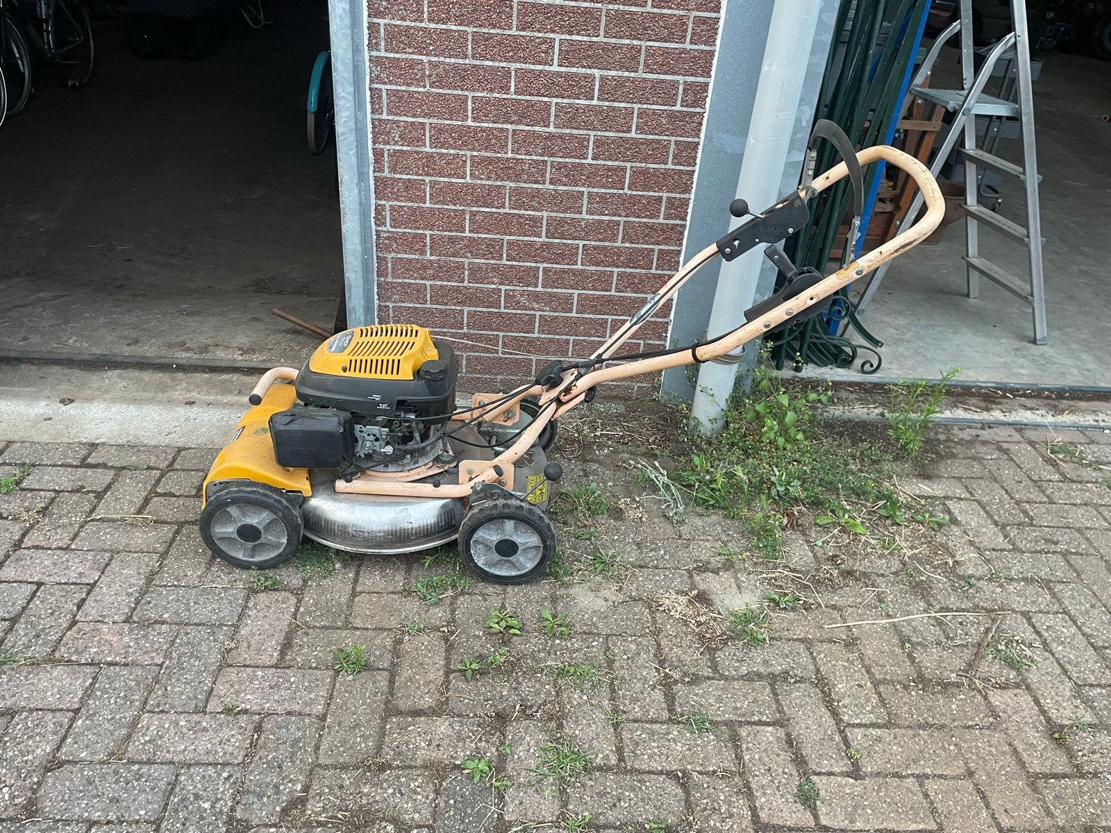 Stiga Multiclip Pro 50 Svan Benzine Grasmaaier Honda OHC, Ophalen, Cirkelmaaier, Gebruikt, Mulchfunctie