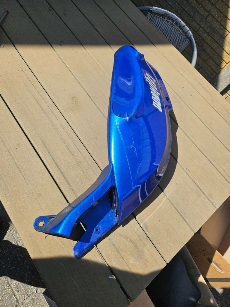 Zijscherm RECHTS Piaggio Typhoon Blauw lichte krasjes, Fietsen en Brommers, Niet ingevuld, Piaggio, Niet ingevuld, Ophalen of Verzenden