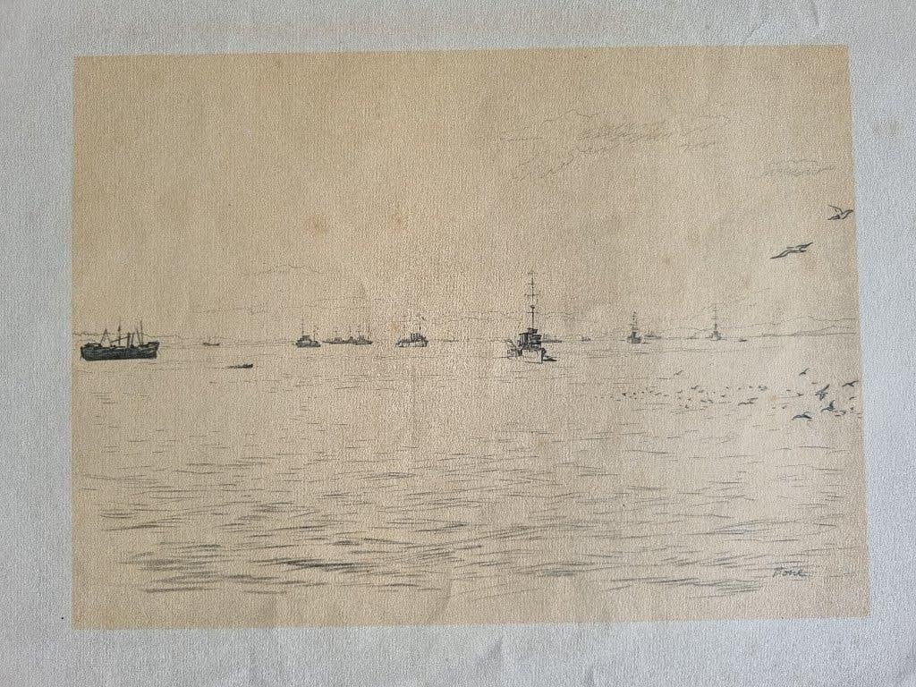 muirhead bone 1876–1953 destroyer and light cruisers, Ophalen of Verzenden