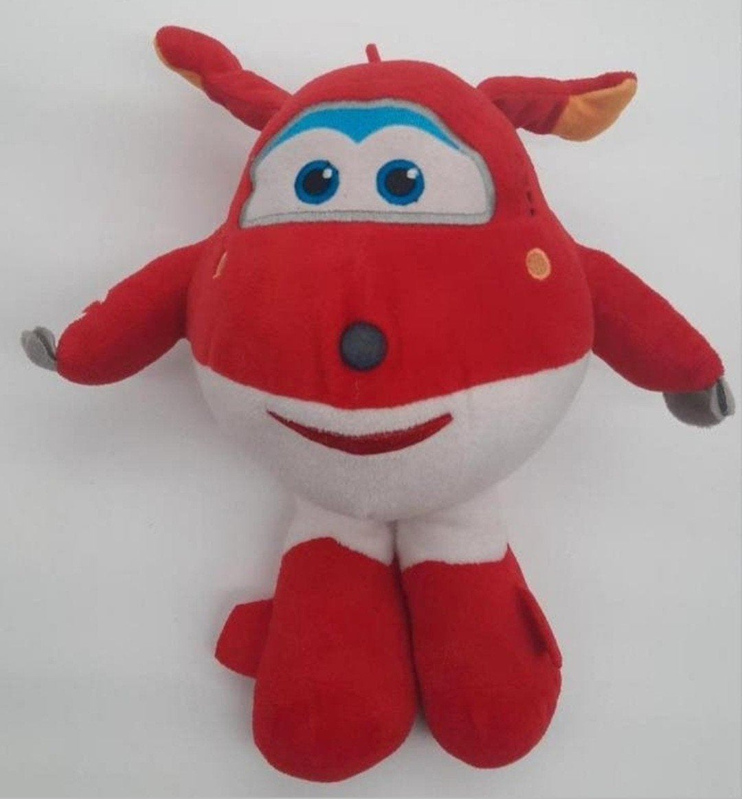 Super Wings JETT knuffel ca. 27cm hoog, Ophalen of Verzenden, Zo goed als nieuw, Overige typen, Middelgroot (20 tot 80 cm)