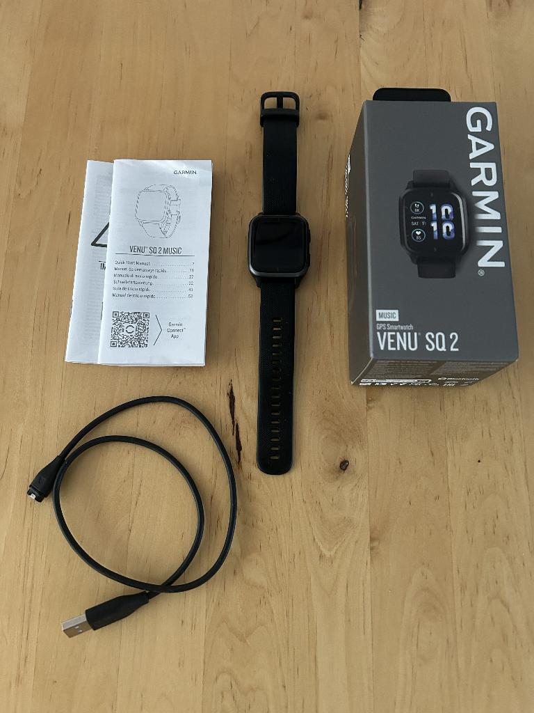 Garmin Venu Sq 2 – Music Edition (defecte batterij), Gebruikt, Conditie, Zwart, Garmin venu