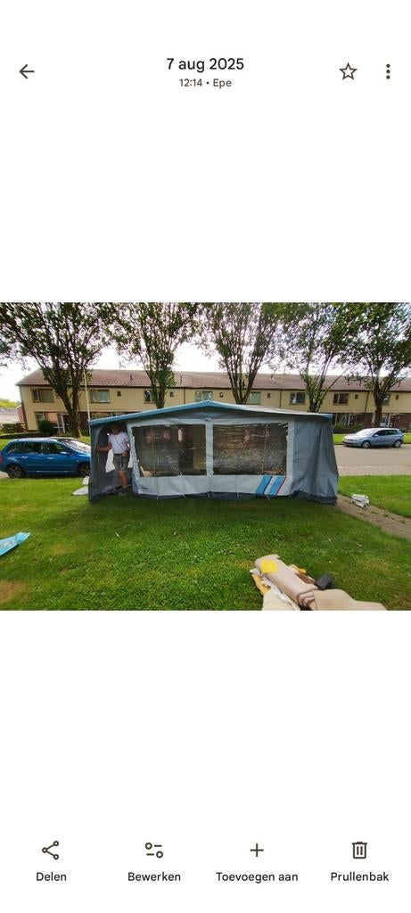 Gerjak tent, Ophalen, Gebruikt