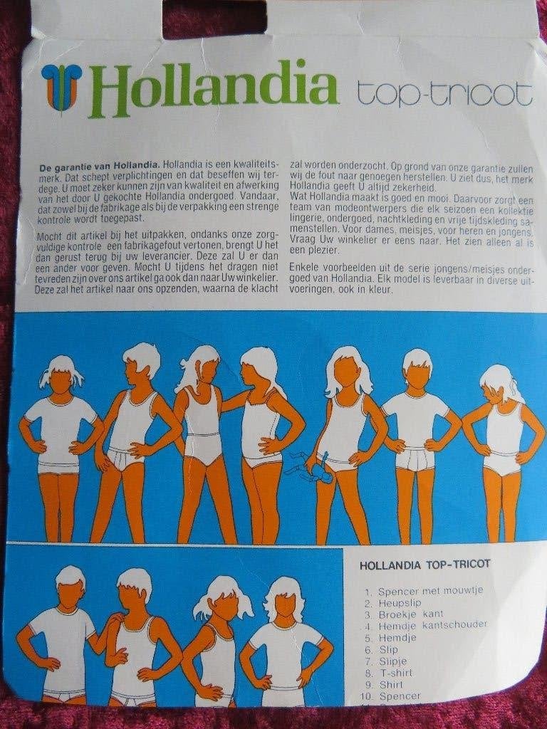 VINTAGE MEISJESSLIP maat 164 merk : Hollandia 100% KATOEN, Ophalen of Verzenden, Kinderen, Hollandia