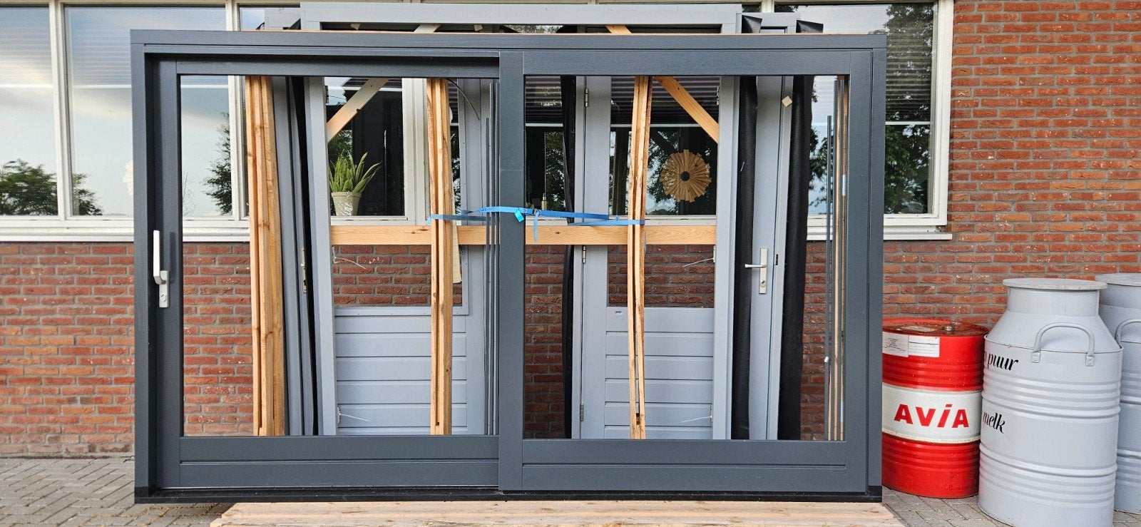 Schuifpui nieuw!, Ophalen, 225 cm of meer, Nieuw, Hout