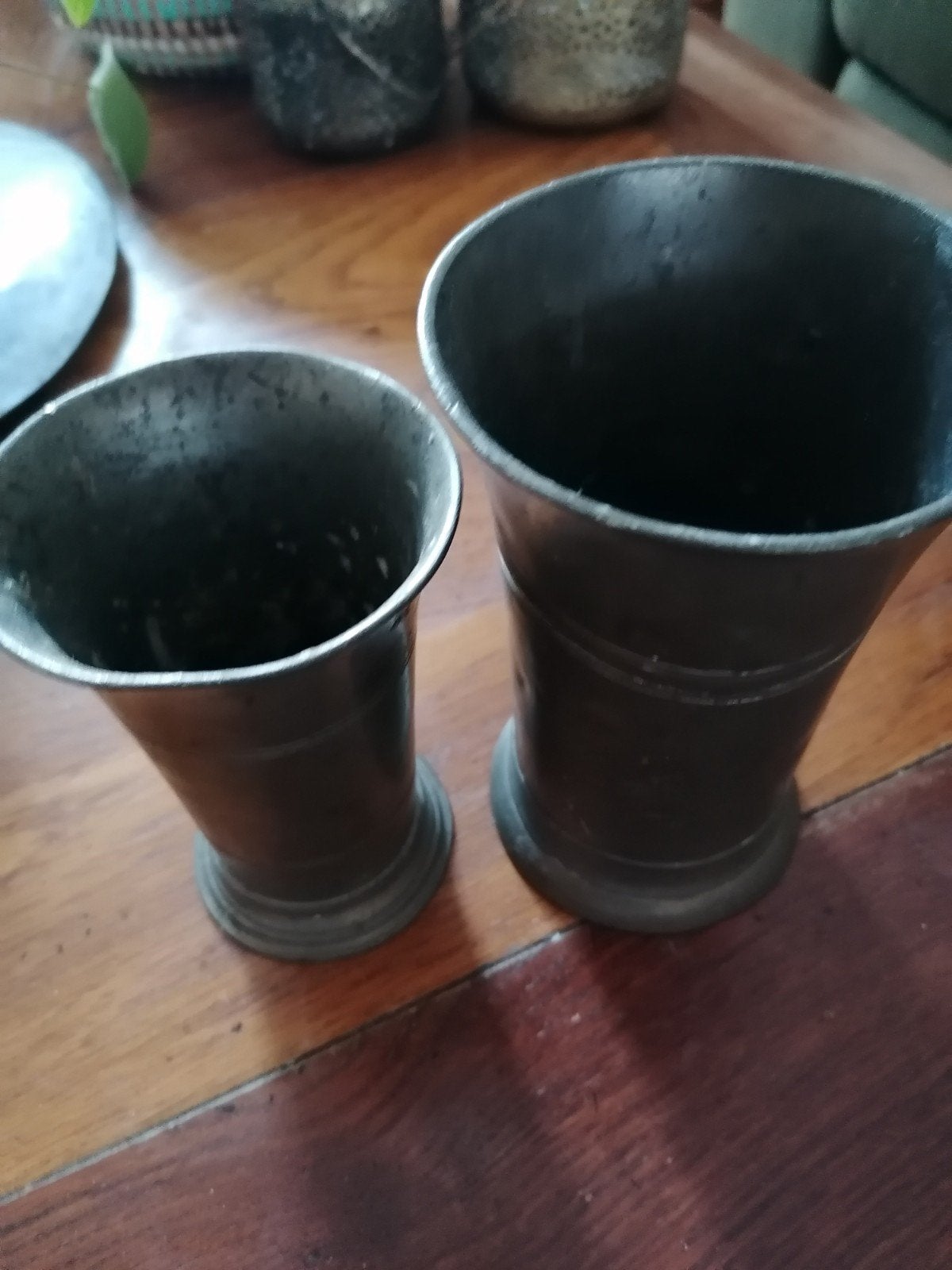 Tinnen kandelaars 2. Samen in 1 koop., Antiek en Kunst, Antiek | Tin, Ophalen of Verzenden
