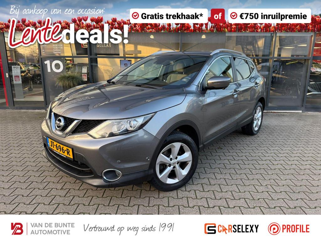 Nissan Qashqai 1.6 Tekna 17" *Trekhaak & Stoelverwarming*, Auto's, Nissan, Voorwielaandrijving, 1618 cc, Gebruikt, 4 cilinders