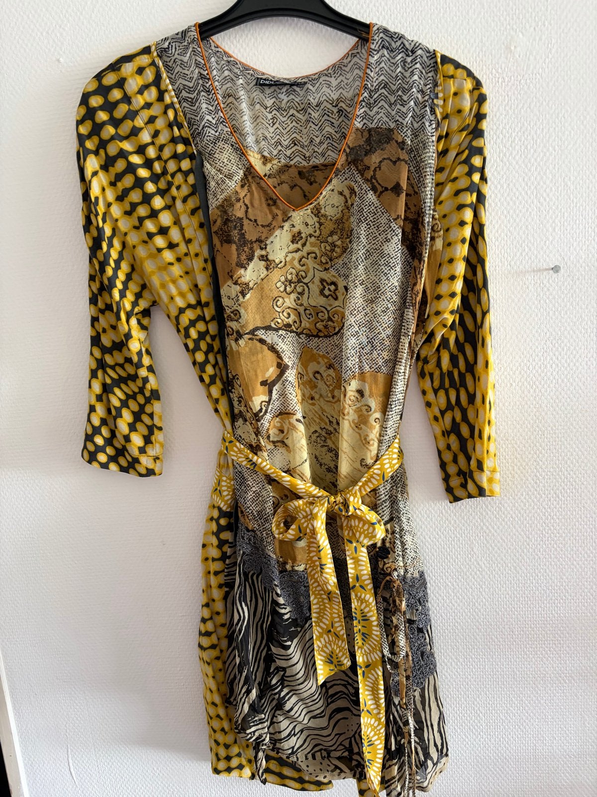 DIDI pretty  tuineken /jurkjes  met pren onderjurk mt xs/s, Geel, Ophalen of Verzenden, Zo goed als nieuw, Maat 34 (XS) of kleiner
