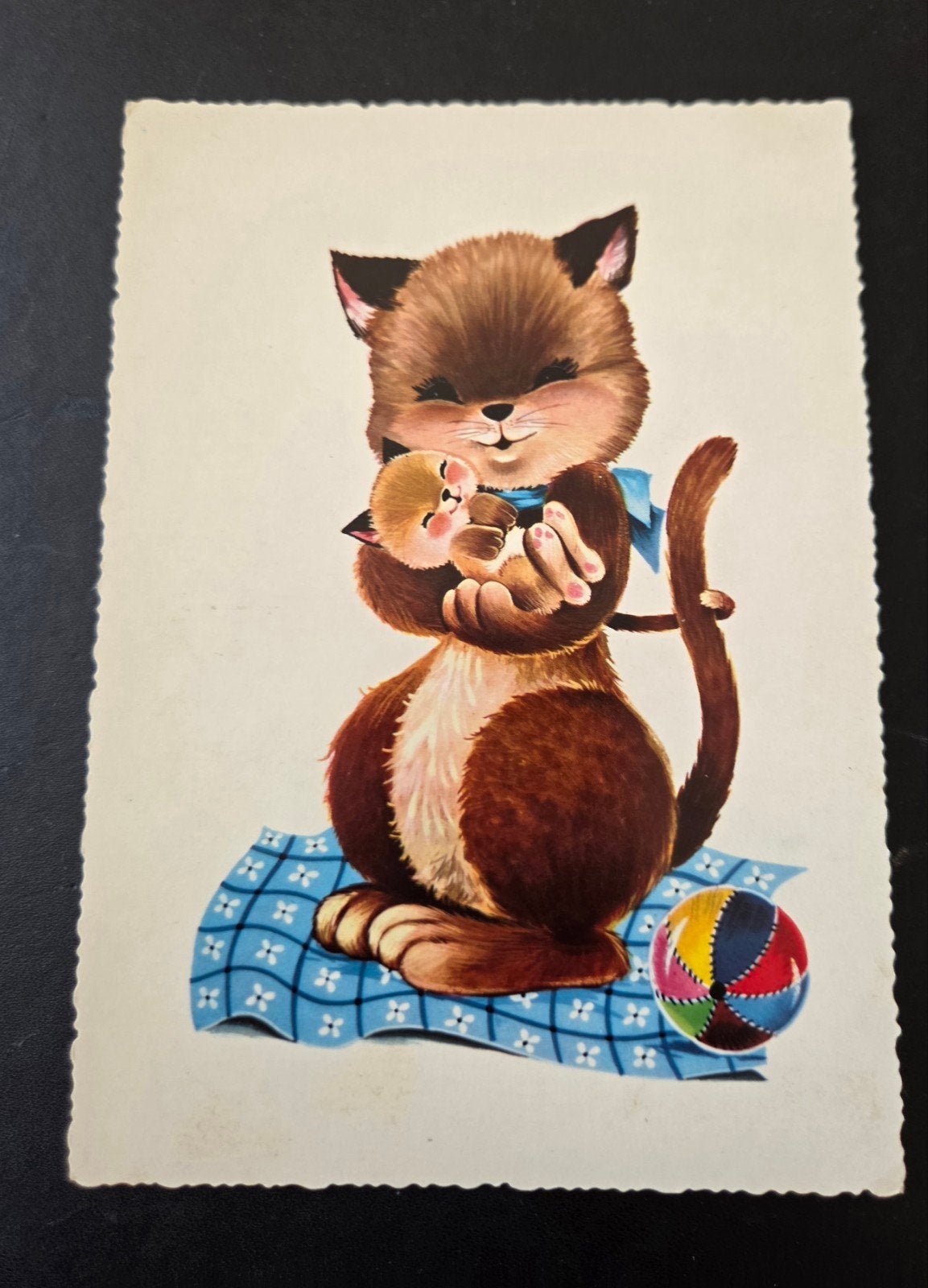 Lieve Kat met Kitten, Verzenden, 1960 tot 1980, Ongelopen, Kinderen