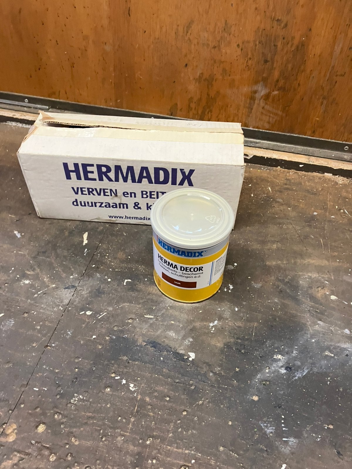 Hermadix beits kleur teak, Ophalen, Nieuw, Beits