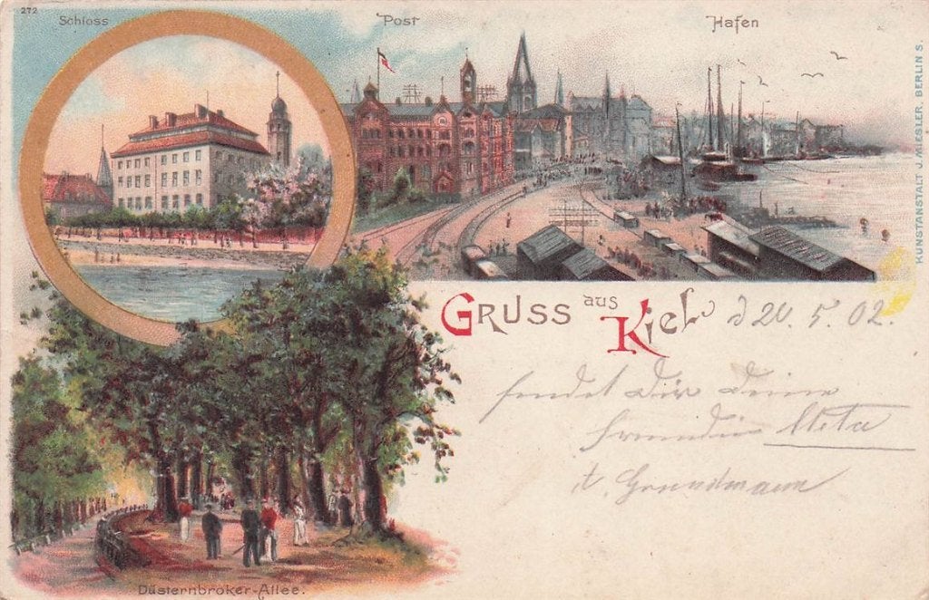 702-362-035 Kiel, Verzenden, Voor 1920, Duitsland