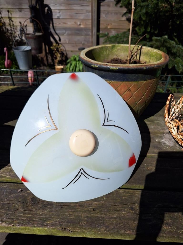 Vintage hanglamp ('60-60) met twee lichtpunten, Ophalen of Verzenden