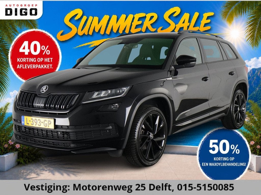 Skoda Kodiaq 1.5 TSI SPORTLINE BUSSAUTOMAAT GARANTIE 5-2031*, Auto's, Skoda, 4 cilinders, 150 pk, Zwart, Origineel Nederlands