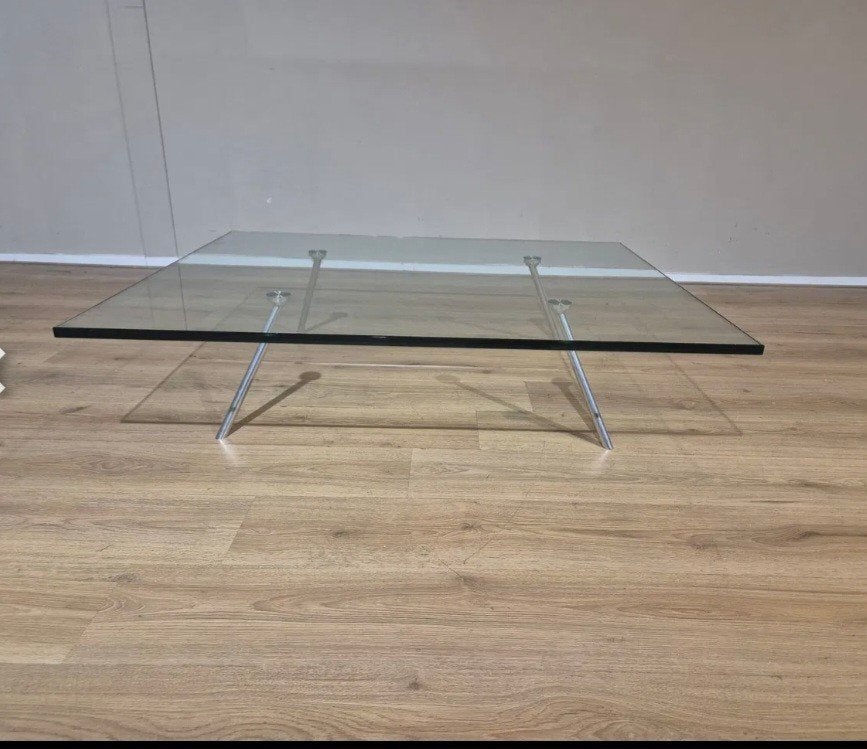 Beek Collection Maupertuus salontafel, Huis en Inrichting, Ophalen, Minder dan 45 cm, Vierkant, Glas