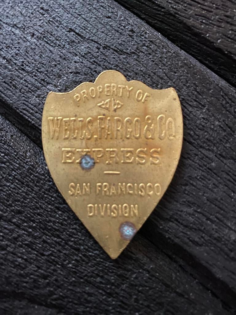 Vintage Wells Fargo & Co Express Embleem Badge San Francisco, Ophalen of Verzenden