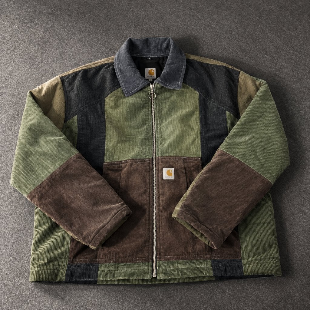 Carhartt Reworked Patchwork Corduroy Jacket, Kleding | Heren, Overige kleuren, Carhartt, Ophalen of Verzenden, Zo goed als nieuw