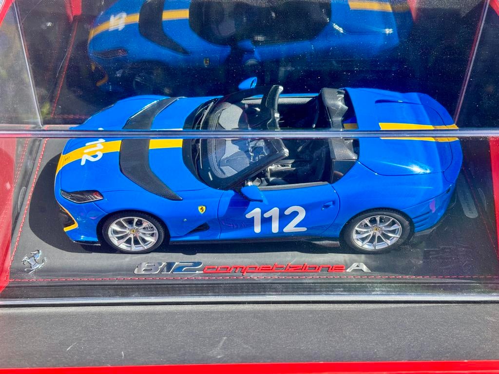 BBR Models Ferrari 812 Competizione A -French R Blue - 1:18, Ophalen, Overige materialen, Minder dan 50 cm, Nieuw