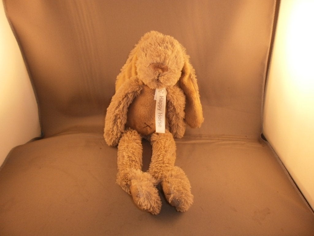 happy horse konijn richie bruin witte staart 34 cm van kop, Kinderen en Baby's, Ophalen of Verzenden, Middelgroot (20 tot 80 cm)